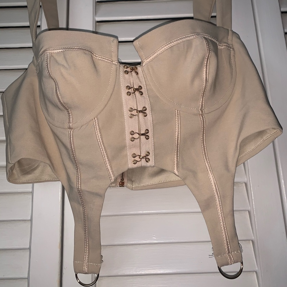 Taupe top